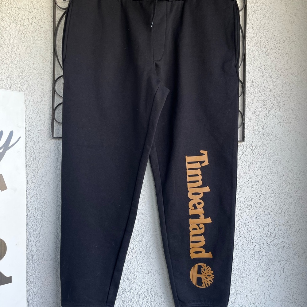 Timberland Black and Gold Logo Joggers - Picture 3 of 7